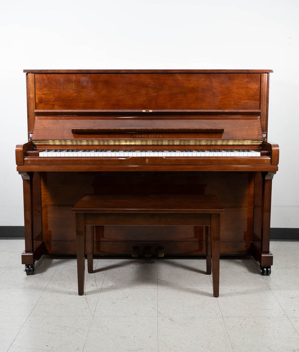 YOSA 1994 Young Chang U121 48" Upright Piano in Mahogany Red Polish | Serial No. A2111753 | Used