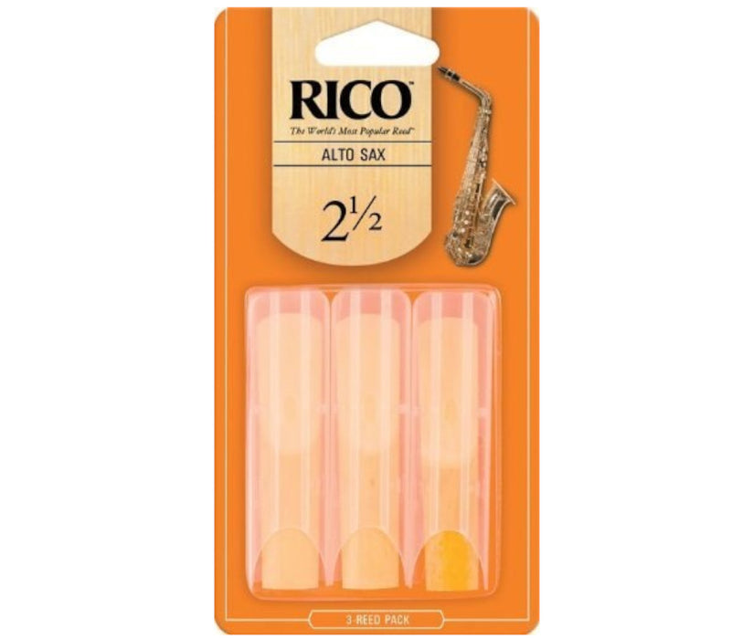 Rico Reeds #2.5 Alto Sax - 3 pack
