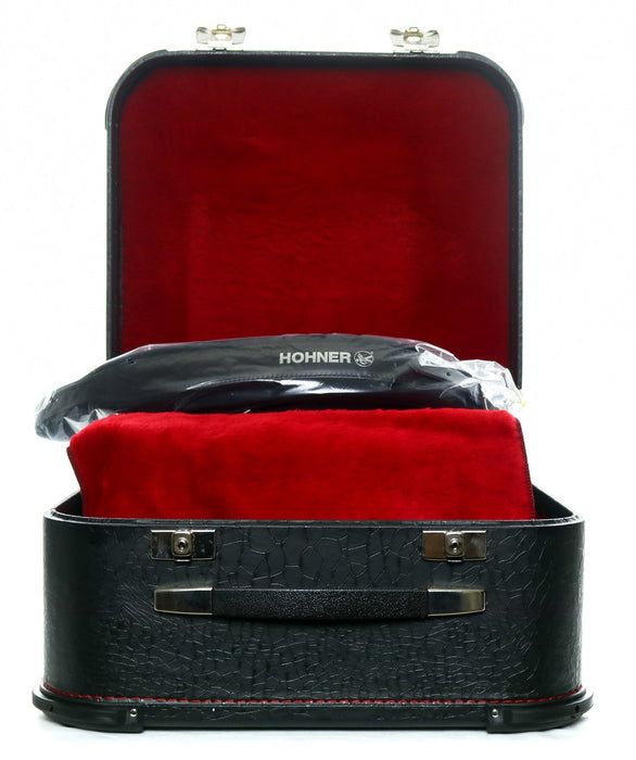 Hohner Anacleto BH-1 Black Hawk 5-Switch Compact EAD Accordion - Matte Black