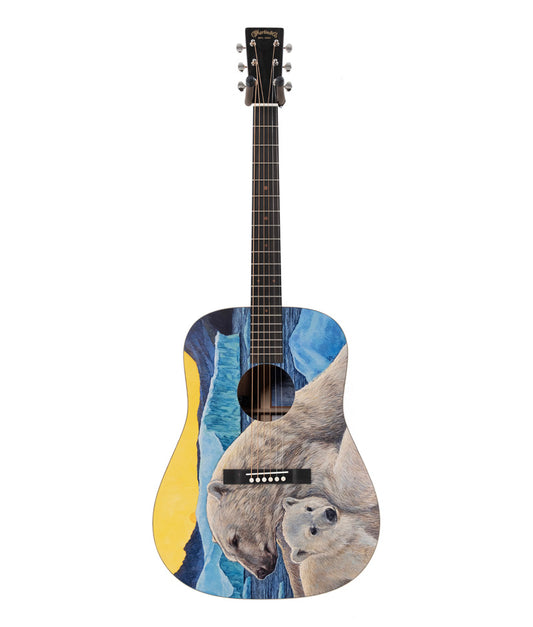 Martin D Biosphere III Acoustic Guitar - Printed Top with Polar Bear Theme | New