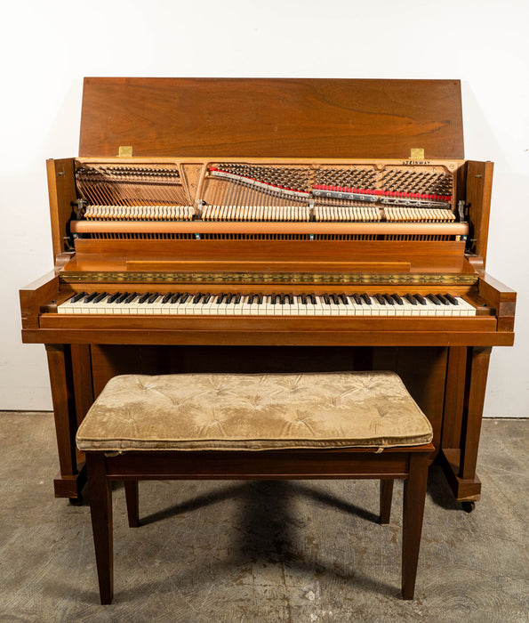 1976 Steinway Model 45 Studio Upright Piano | Satin Mahogany | Serial No. 446897 | Used