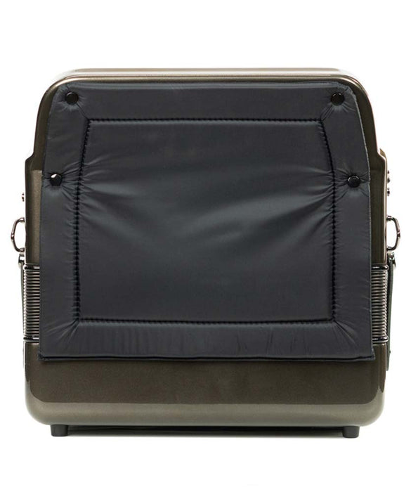 Pre Owned Hohner Anacleto Rey Del Norte III Compact GCF Accordion - Gun Metal Gray Metallic | Used