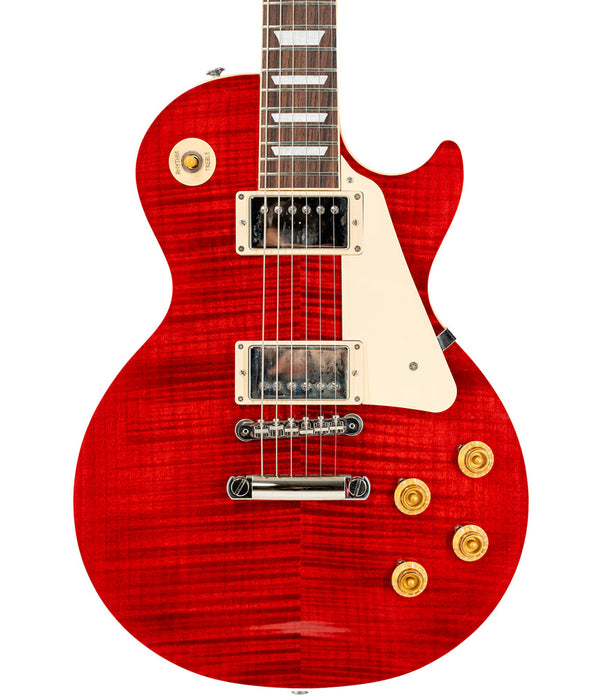 Pre-Owned 2023 Gibson Les Paul Standard 50s Figured Top Electric Guitar - 60s Cherry | Used