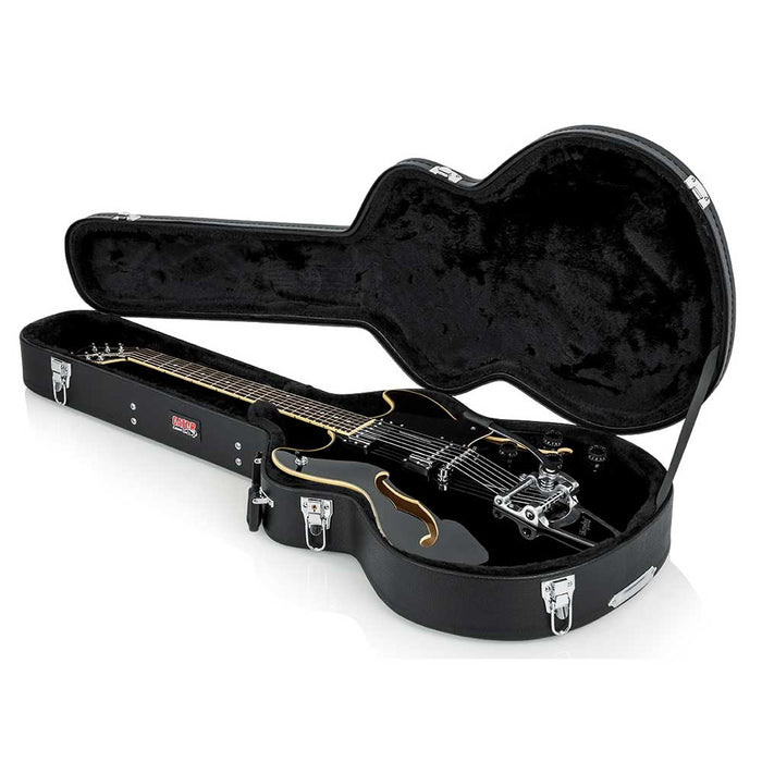 Gator Hard-Shell Wood Case for Semi-Hollow Guitars such as Gibson 335