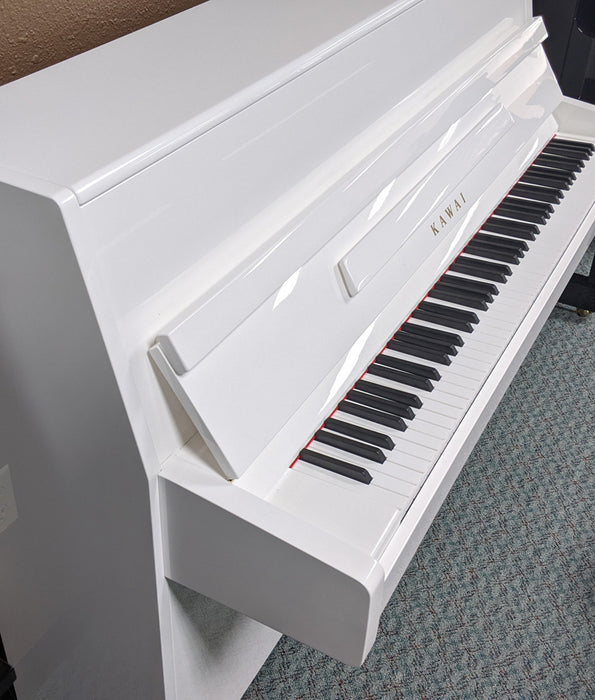 Kawai K-15 Continental Upright Piano (2023) | Polished White | 43.3” | Used