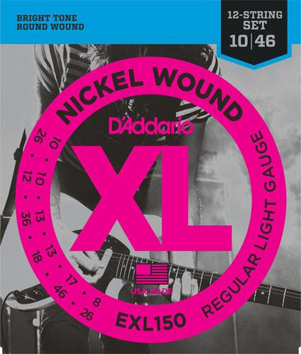 D'addario EXL148 Nickel Wound, Extra-Heavy, 12-60 Electric Strings