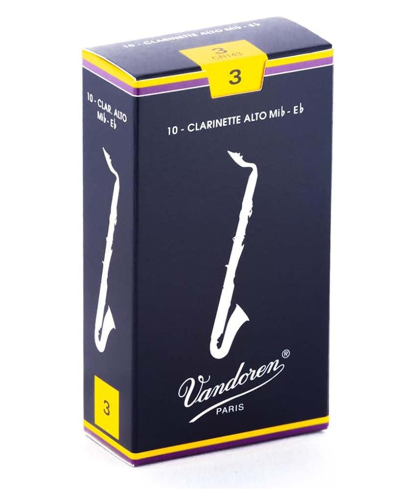 Vandoren #3 Alto Clarinet Reeds -10 Packalamomusiccenter.myshopify ...
