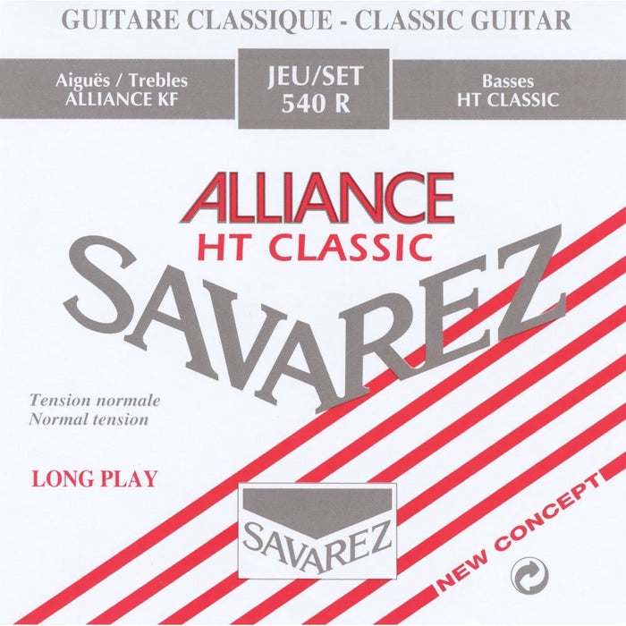 Savarez 540R Alliance Classical Guitar Strings, Standard Tension, Red Card