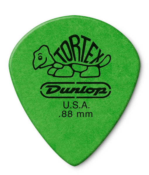 Dunlop 498P088 Tortex Jazz III XL .88mm Green Guitar Picks - 12