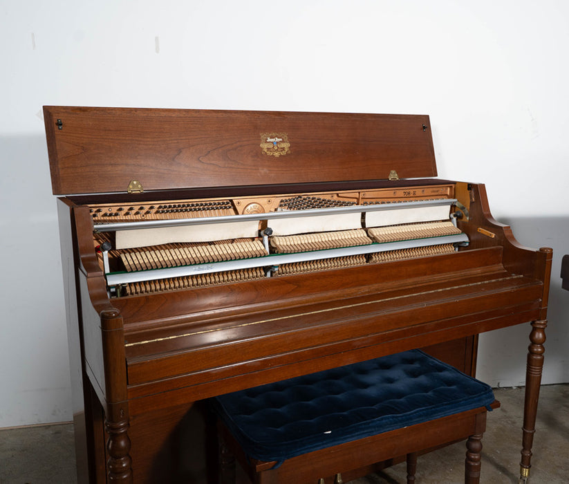 Kawai 708- E Upright Piano (1986) | Walnut | Serial No. 1702487 | Used