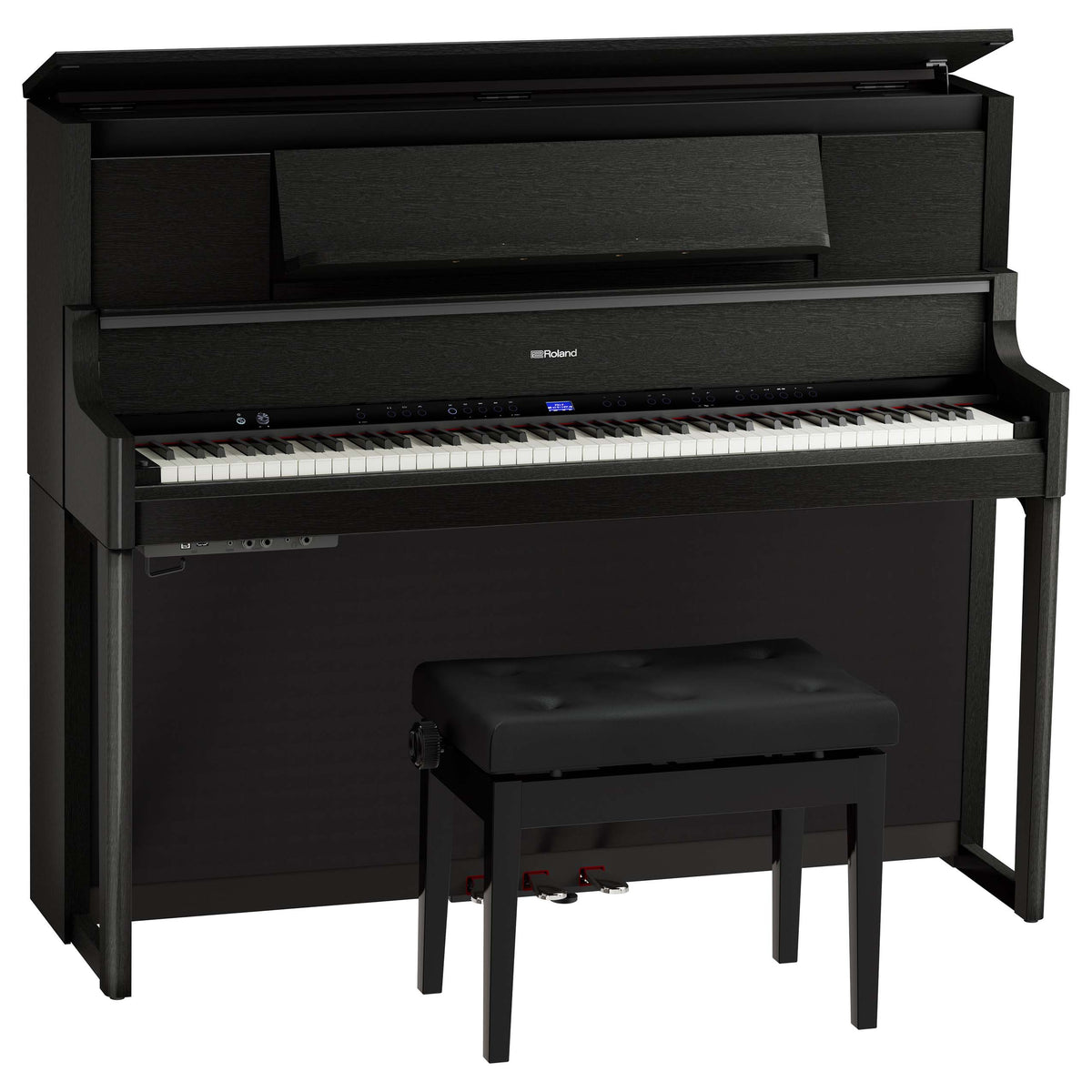 Roland LX-9 Digital Upright Piano w/ Bench and Stand - Charcoal