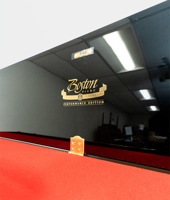 Boston UP-120PE Upright Piano | Polished Ebony | SN: B201249 | Used