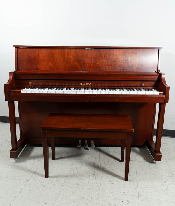 2023 Kawai Institutional Studio Upright Piano in Satin Mahogany | Serial No. F194265 | Used