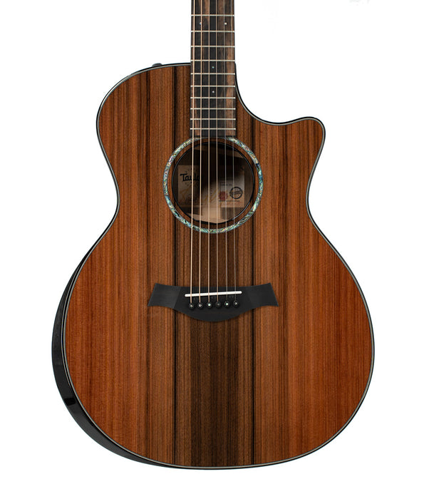 Taylor Custom Grand Auditorium Acoustic Guitar Factory Visit Selected Woods - Sinker Redwood/Bocote