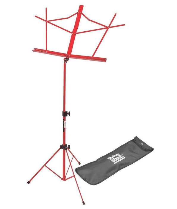 On-Stage SM7122RB Compact Sheet Music Stand with Bag, Red