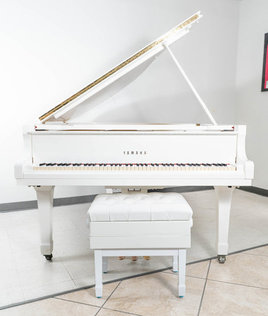 1981 Yamaha C3 6'1" Grand Piano - Polished White | Used