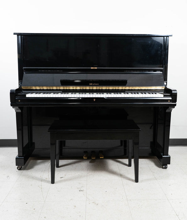 1998 Weber W53 Upright Piano in Polished Ebony | Serial No. 2382717 | Used