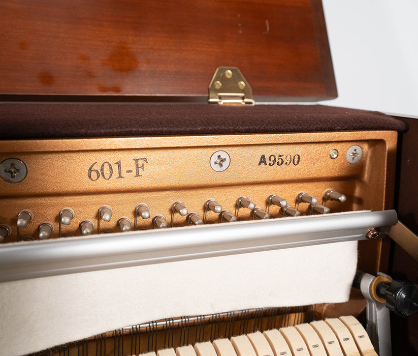 Kawai 601-F Upright Piano (1989) | Satin Mahogany | Serial No. A9590 | Used