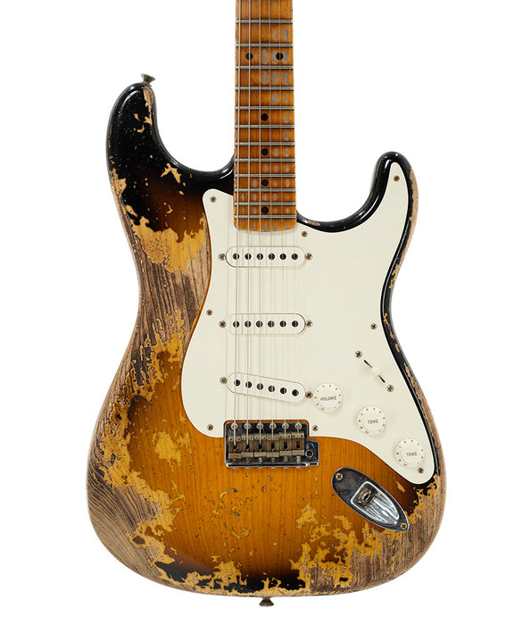 2023 Fender Custom Shop 1957 Stratocaster with Esquire Headstock - Super Heavy Relic - Sunburst | Used