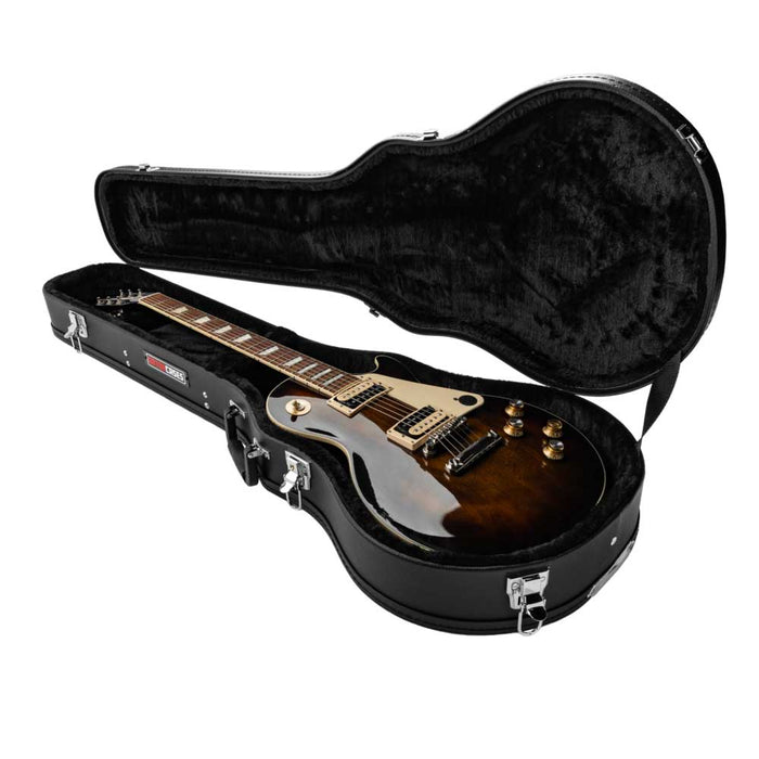 Gator Hard-Shell Wood Case for Single-Cutaway Guitars such as Gibson Les Paul
