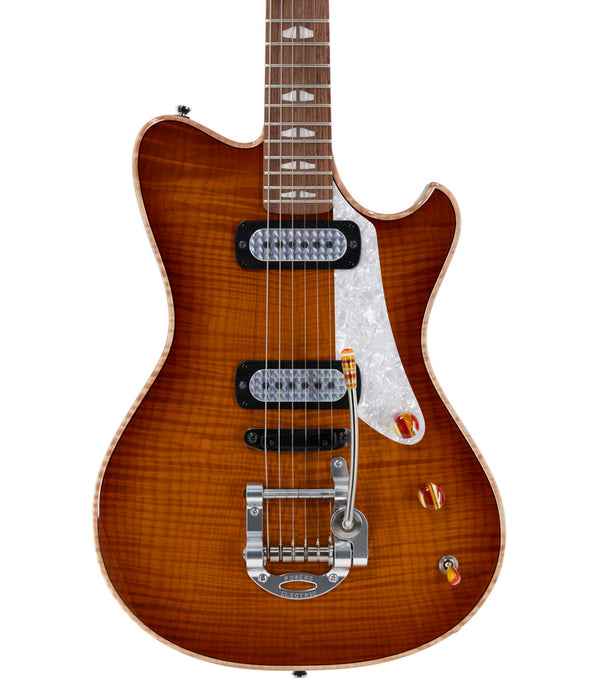 Powers Electric A-Type Select Electric Guitar - Maple Sweet Tea Orange | New
