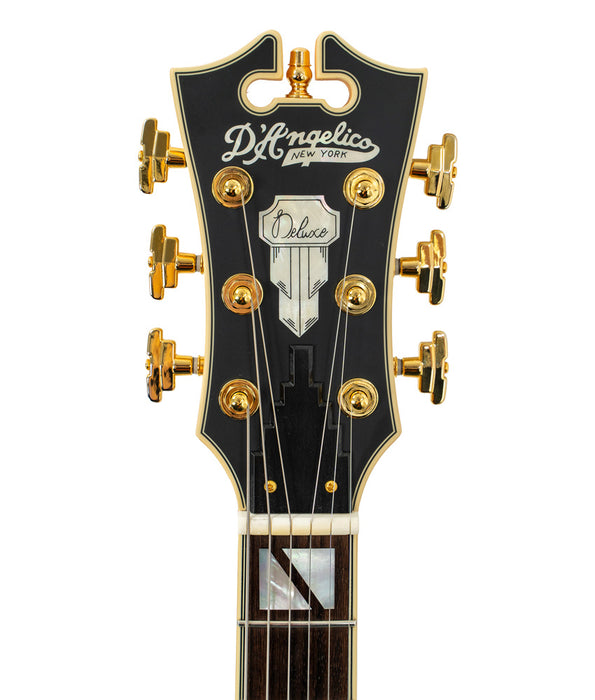 Pre-Owned D'Angelico Deluxe Mini DC Semi-Hollow Electric Guitar - Satin Honey | Used