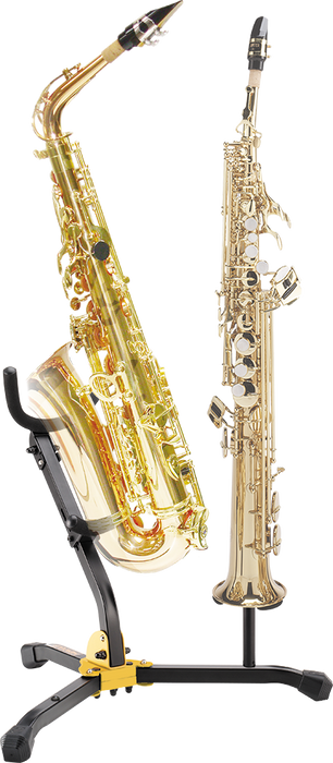 Hercules 1 Alto/Tenor w/ 1 Soprano Saxophone Stand with Bag