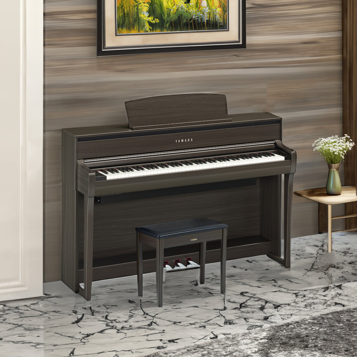 YAMAHA Clavinova ダークウッド Yamaha CLP-735 Clavinova Digital - Greene Music