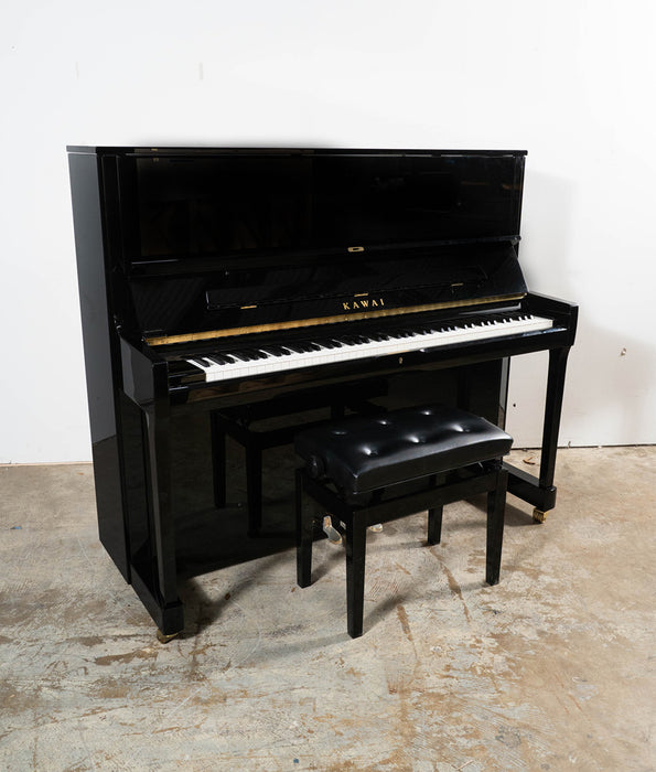 Kawai K-500 Upright Piano (2022) | Ebony Polish | Serial No. 2775180 | Used