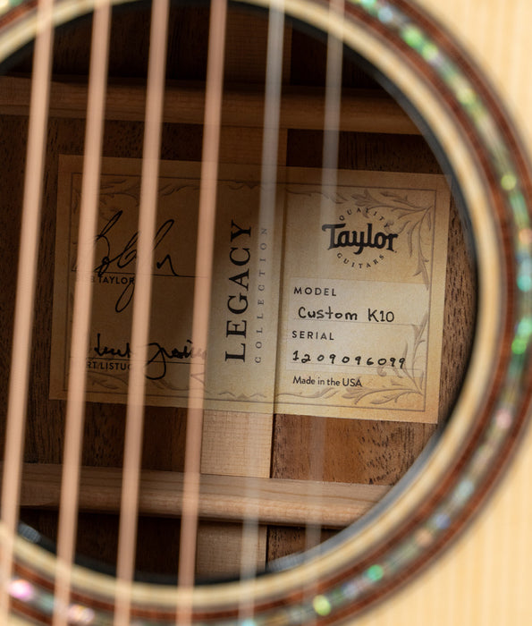 Taylor Custom Legacy K10 LTD Dreadnought Spruce/Koa Acoustic Guitar | New