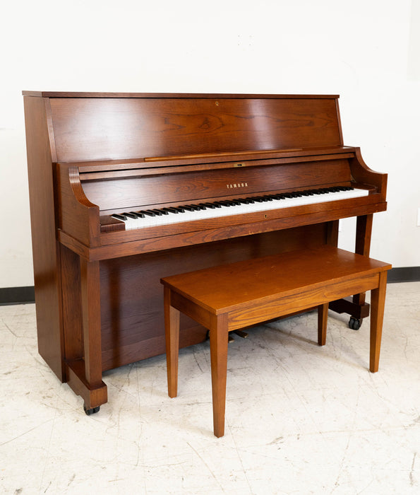 Yamaha P22 Upright Piano (2002) | Satin Walnut | Serial No. 282839 | Used