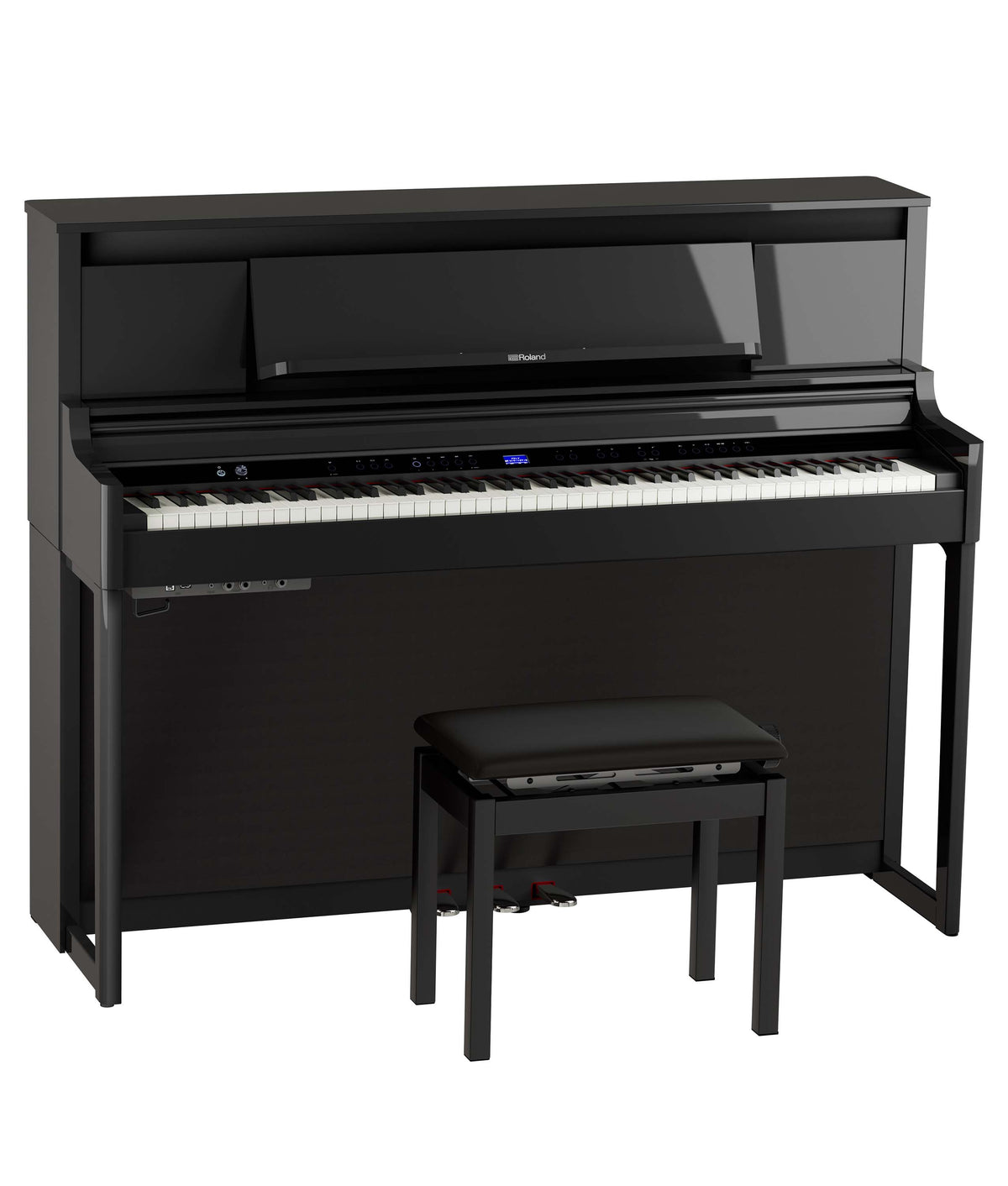 Roland LX-6 Digital Upright Piano w/ Bench and Stand - Polished