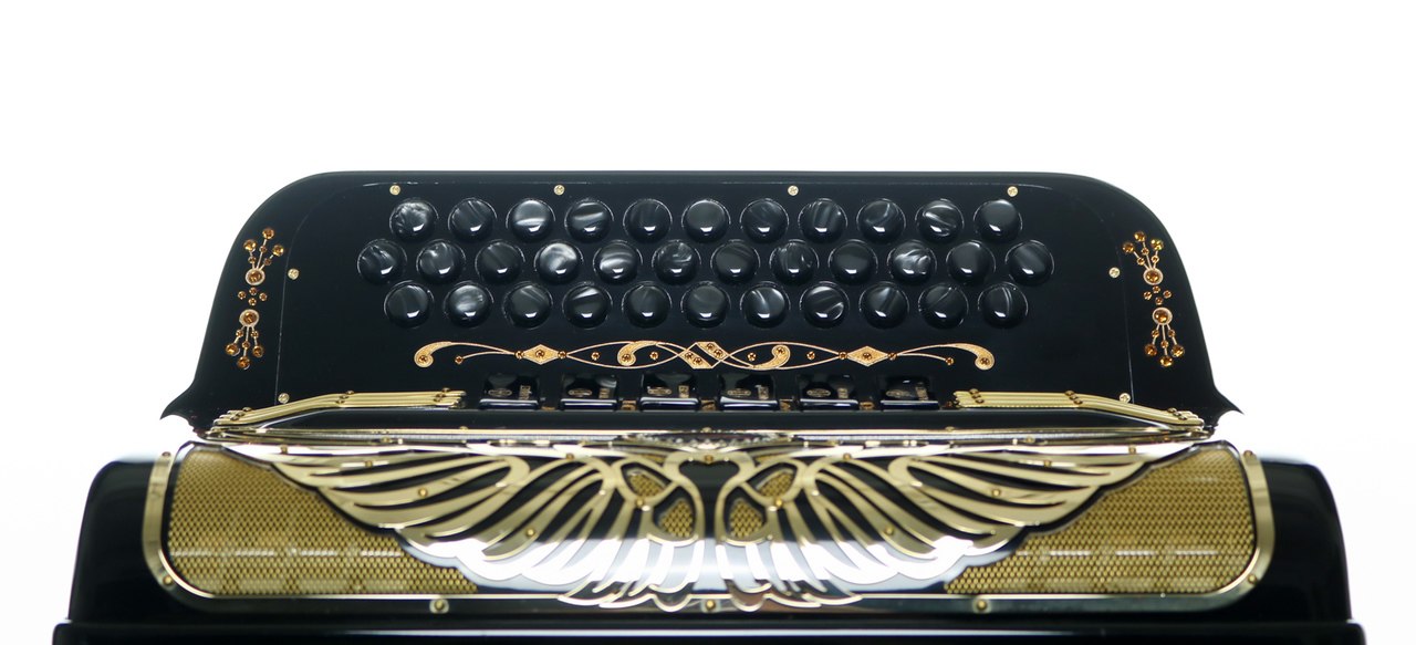 Hohner Anacleto Rey Aguila TT 5S FBbEb/GCF Accordion Black