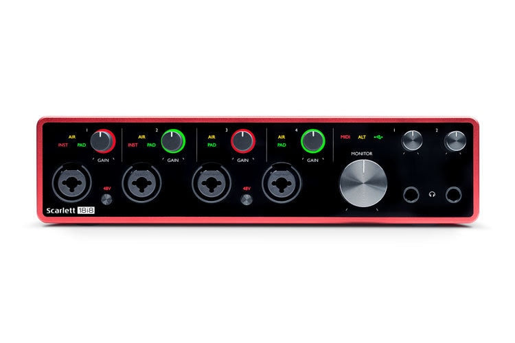 Focusrite Scarlett 8i6 3rd Gen 8-in, 6-out USB audio ...
