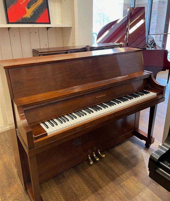 1986 Yamaha 45" P22 Upright Piano | Mahogany Satin | SN: U187121 | Used