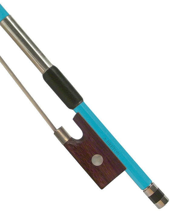 Anton Breton AB-110BU Brazilwood Student Violin Bow - 4/4 Size - Blue