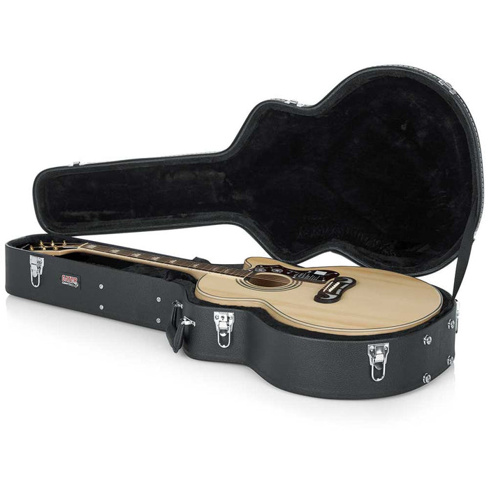 Gator Deluxe Wood Case for Jumbo Acoustic Guitars