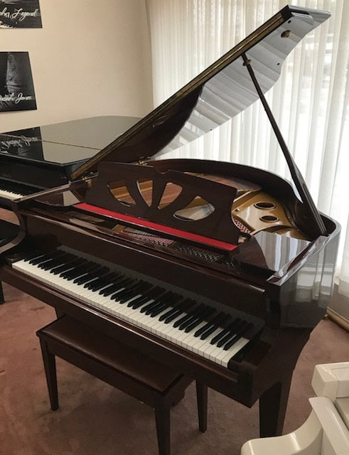 Bachendorff Baby Grand Piano Polished Mahogany
