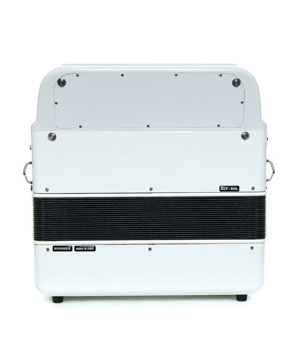 Hohner Anacleto WH-II White Hawk II 5-Switch FBE Accordion - Matte White