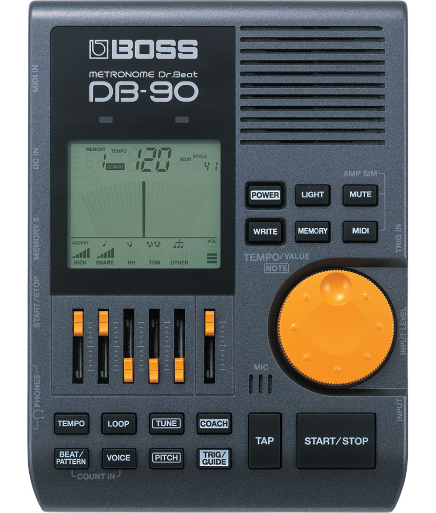 Tuners And Metronomes Boss Boss DB90 Dr. Beat Metronome with Tap