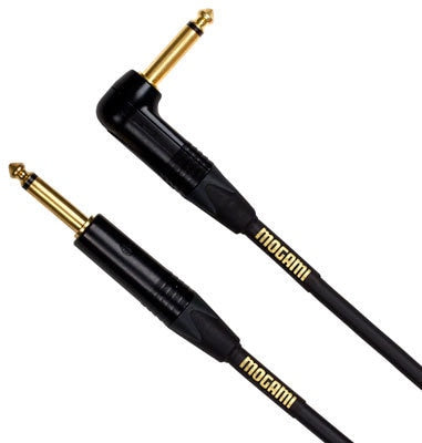 Mogami 10' Gold Angled Instrument Cable