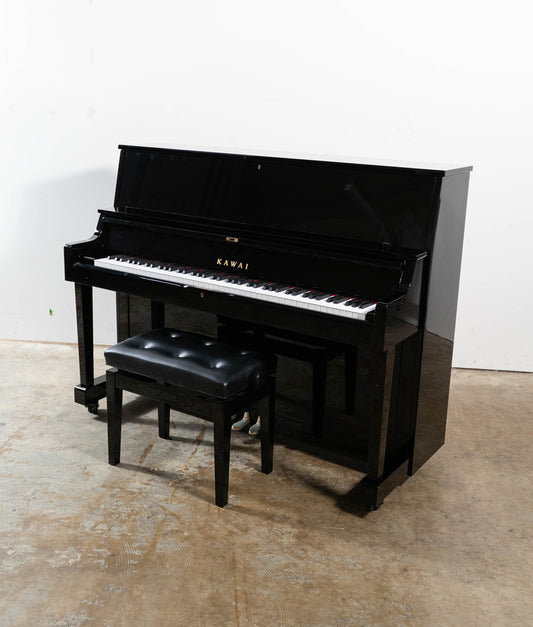 Kawai ST-1 Upright Piano (2023) | Polished Ebony | Used