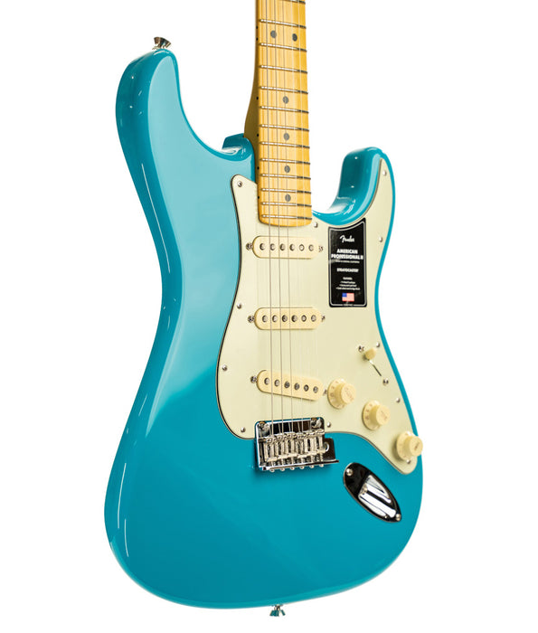 Fender American Professional II Stratocaster, Maple Fingerboard, Miami Blue