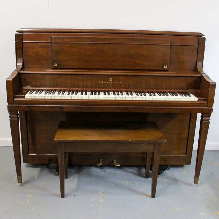 Steinway & Sons 45" Satin Mahogany Studio Piano