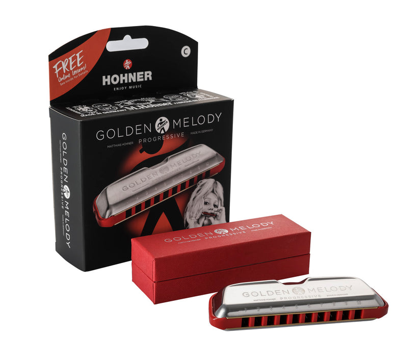 Hohner Golden Melody Progressive Series Harmonica | New