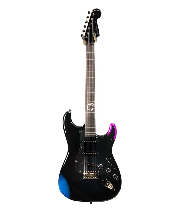 Pre-Owned Fender: Final Fantasy XIV Stratocaster, Rosewood Fingerboard, Black