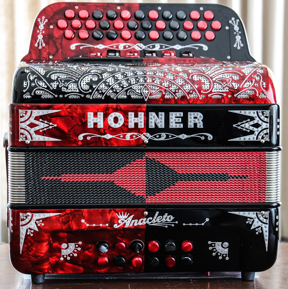 Hohner Anacleto Rey Del Norte Accordion — Alamo Music Center