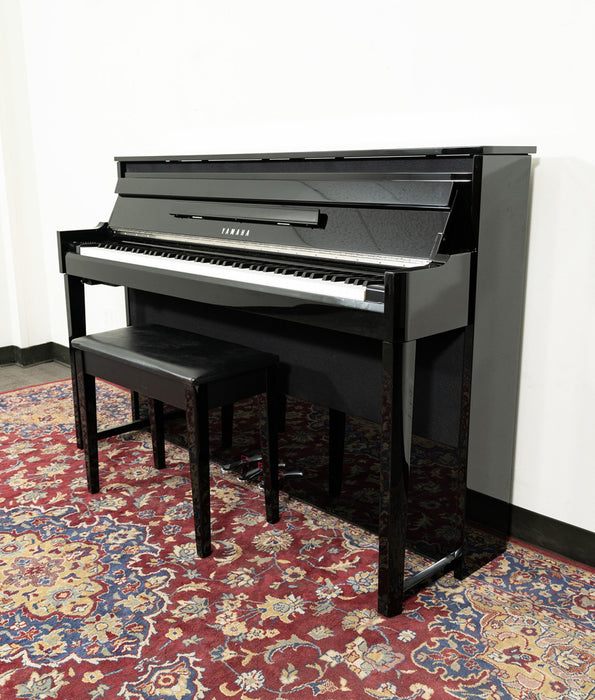 Yamaha NU1 Hybrid Upright Piano Polished Ebony SN: UZSP01026