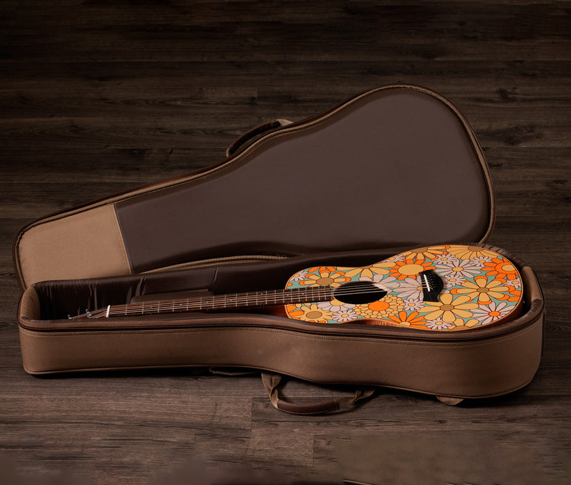 Taylor GS Mini-e Special Edition Spruce/Sapele Acoustic-Electric Guitar - Floral Blue | New