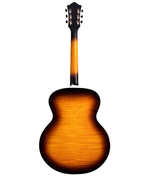 Pre Owned Guild F-250E Deluxe Jumbo Maple Acoustic-Electric Guitar - Antique Burst Gloss